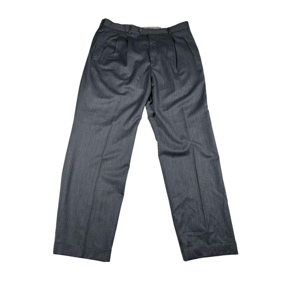 NWT Member's Mark Wool Dress‎ Pants Pleated Front Super 130s Made in Italy 38x30